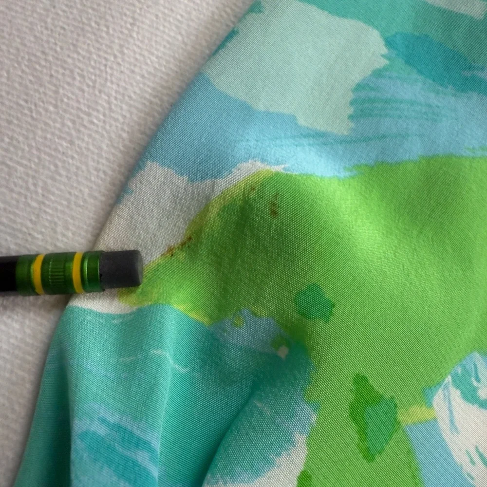 Lilly Pulitzer XS Elsa Silk Top First Impressions...FLAW spots on front & sleeve